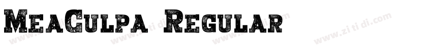 MeaCulpa Regular字体转换
